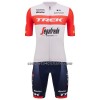 Completo Maglia + Pantaloncino con bretelle 2023 Trek-Segafredo Manica Corta Rosso Bianco